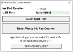 Epson ET-2870 Inkpad Resetter