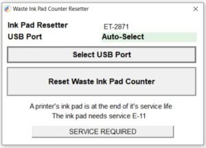 Epson ET-2871 inkpad resetter